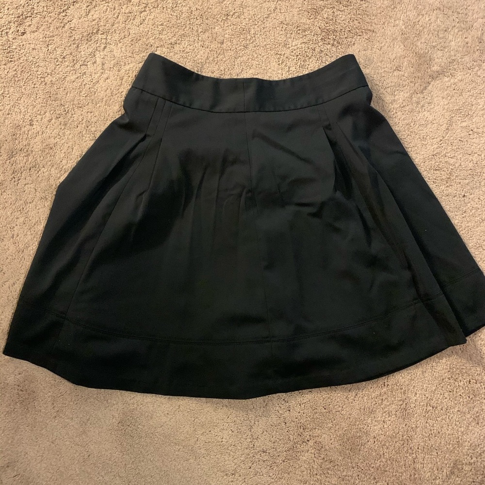 Black flare skirt